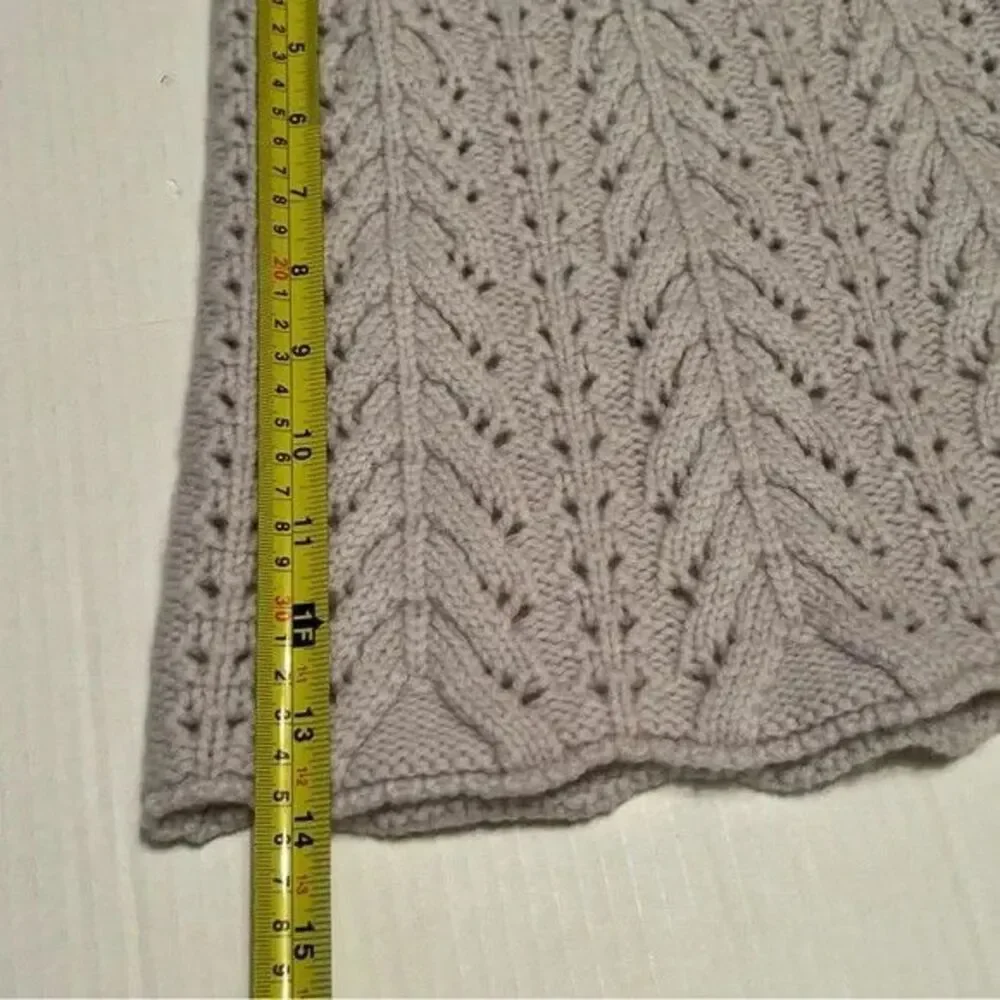 Luxton S-M 91%Wool 9%Cashmere Turtleneck Warmer Scarf Ligh/Great Gift
